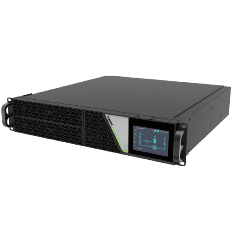 UPS Legrand KEOR DK 2000VA/ 2000W, tip On-Line cu dubla conversie VFI-SS-11, forma Rack/ Tower, 230V, outlet IEC320 C13 x 6 & Programmable Outlet+ IEC320 C19x1, baterie 12V/ 7.2Ah, dimensiuni 440x88 (6U) x583mm, IP20, culoare negru