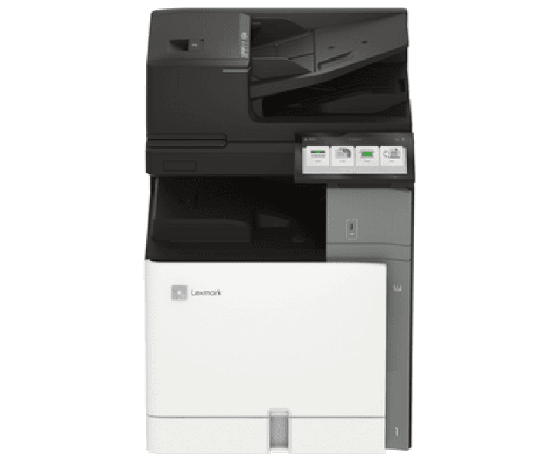 Multifunctional laser color Lexmark CX961se Copiere color/Imprimare color/Scanare color/Fax color/Trusted Platform Module, Dimensiune;A3, Ecran tactil color Lexmark din clasa e-Task de 10 inchi (25 cm), Viteza imprimare si copiere pana la 35 ppm, Rezolutie: monocrom: 1200 x 1200 dpi, 4800 Color
