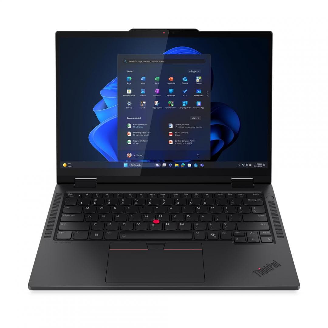 Laptop Business Lenovo ThinkPad T14s 2-in-1 Gen 1, cu procesor Intel Core Ultra 7 255U, 14'' IPS Touch, 32 GB LPDDR5x, 1 TB SSD, Intel Graphics, Windows 11 Pro