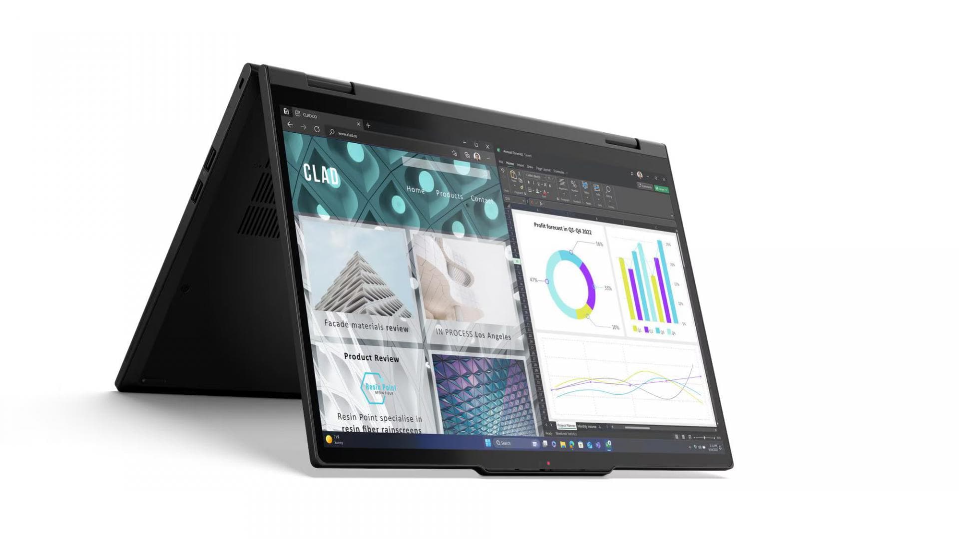 Laptop Business Lenovo ThinkPad T14s 2-in-1 Gen 1, cu procesor Intel Core Ultra 7 255U, 14'' IPS Touch, 32 GB LPDDR5x, 1 TB SSD, Intel Graphics, Windows 11 Pro