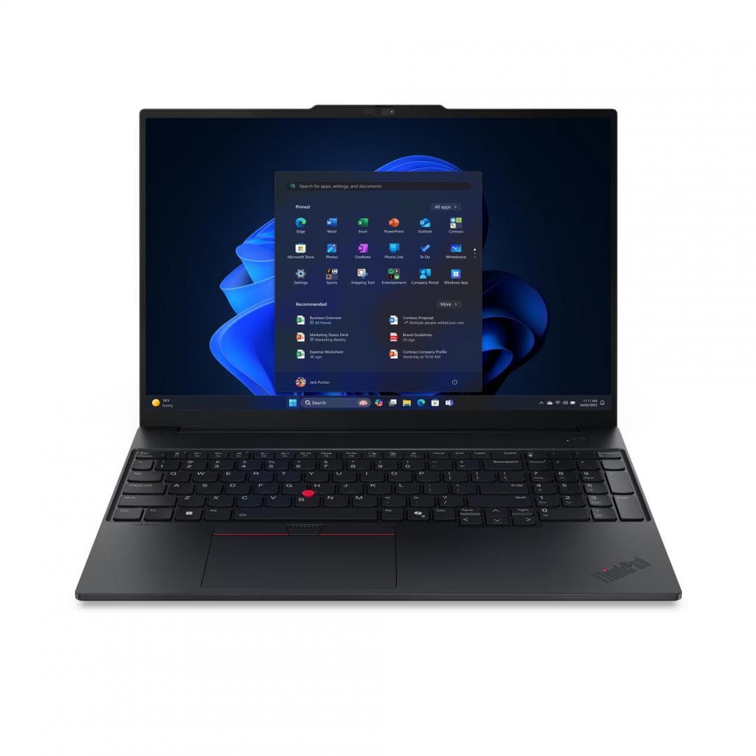 Laptop Business Lenovo ThinkPad E16 Gen 3, cu procesor Intel Core Ultra 5 225U, 16'' IPS WUXGA, 32 GB DDR5, 1 TB SSD, Intel Graphics, Fr OS
