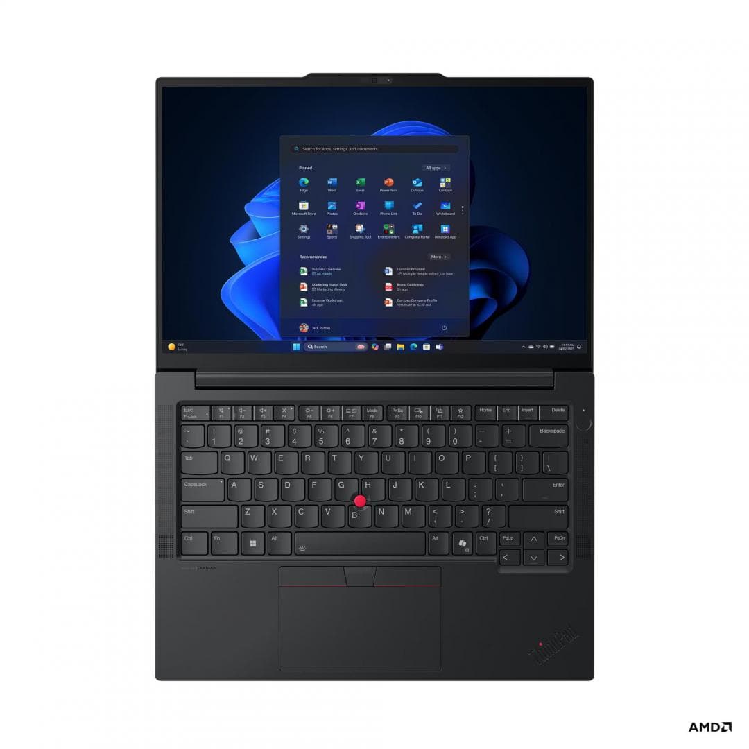 Laptop Business Lenovo ThinkPad E14 Gen 7, cu procesor AMD Ryzen 7 250, 14'' IPS, 16 GB DDR5, 512 GB SSD, AMD Radeon 780M, Windows 11 Pro