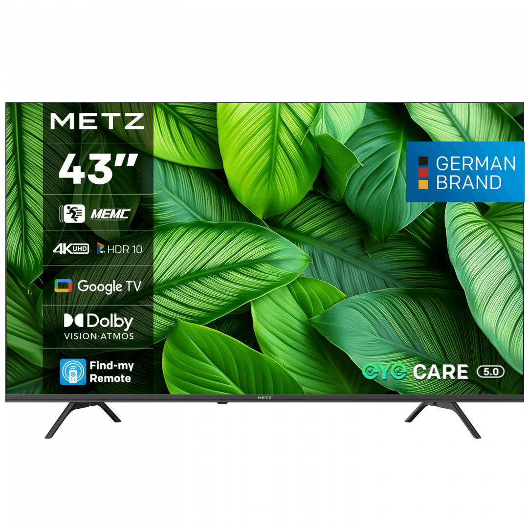 Televizor METZ LED 43MUF7000Z, 109 cm, Smart Google TV, 4K, Clasa F