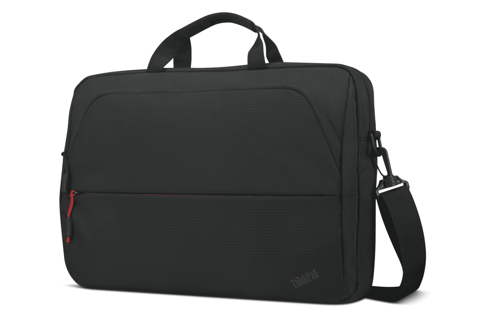 Lenovo ThinkPad Essential 16-inch Topload (Eco), Two main compartments, including a dedicated padded PC pocket, designed to fit Lenovo ThinkPad laptops up to 16", Two additional front zip pockets for quick accessory access, Removable, adjustable shoulder strap for added comfort while carrying
