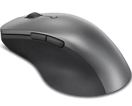 Lenovo Professional Bluetooth Rechargeable Mouse, Color Storm grey, Cable Length/Type USB-A to USB-C Charging Cable, length 50 cm (19.7 inches), Battery Life Up to 3 months in single charge (may vary based on usage), DPI - Three-stage DPI setting (800, 1600, 2400 as default), can be set from 800 to