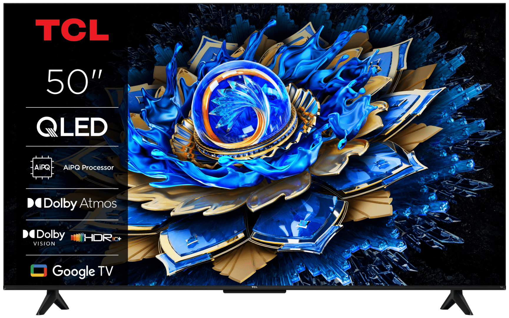 Televizor TCL QLED 50T69C, 126 cm, Smart Google TV, 4K Ultra HD, (Model 2025)