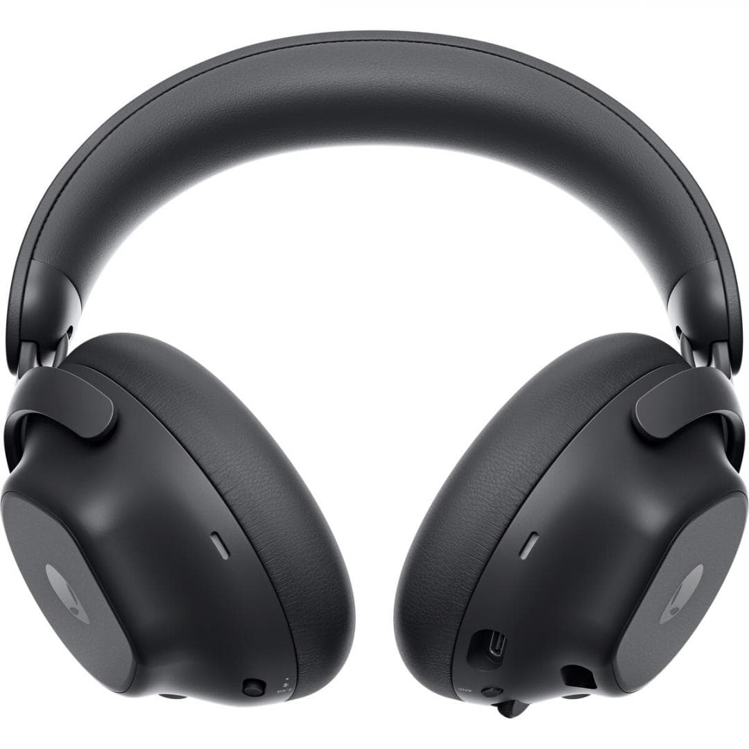 Alienware Pro Wireless Gaming Headset, Connectivity Technology: Wired/Wireless, Wireless Technology: Bluetooth, Wireless Operating Distance: 30m, Bluetooth Standard: Bluetooth 5.3, Impedance: 32 Ohm, Features: 50mm graphene-coated drivers, 2-mic AI noise cancellation, ANC, Noise Canceling: Yes, Fast