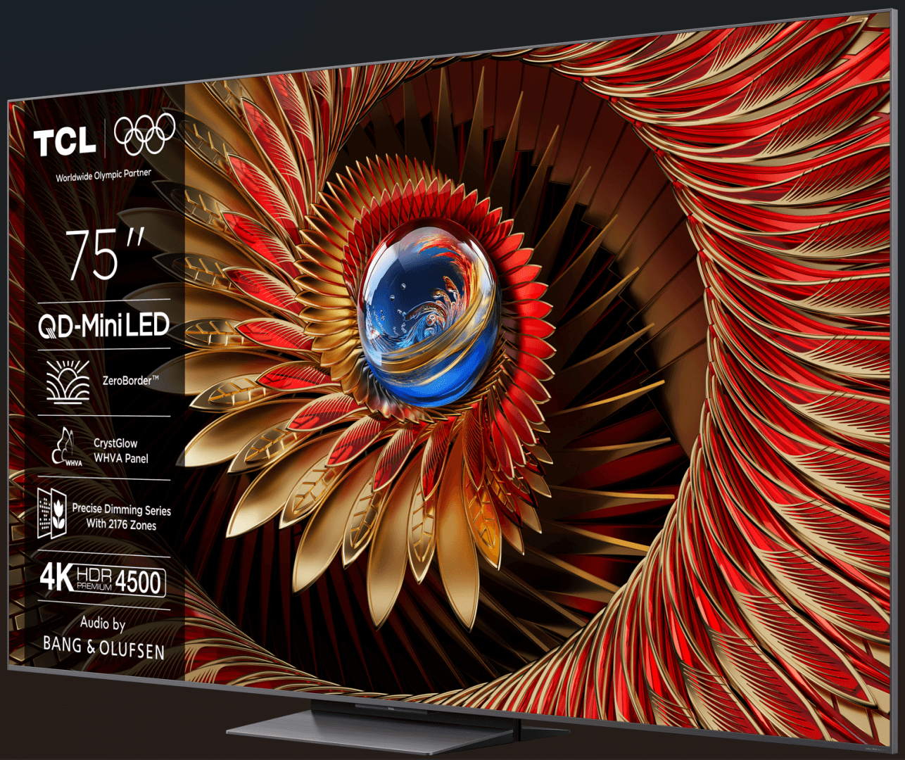 Televizor TCL Mini LED 75Q8C, 189 cm, Smart Google TV, 4K Ultra HD, (Model 2025)