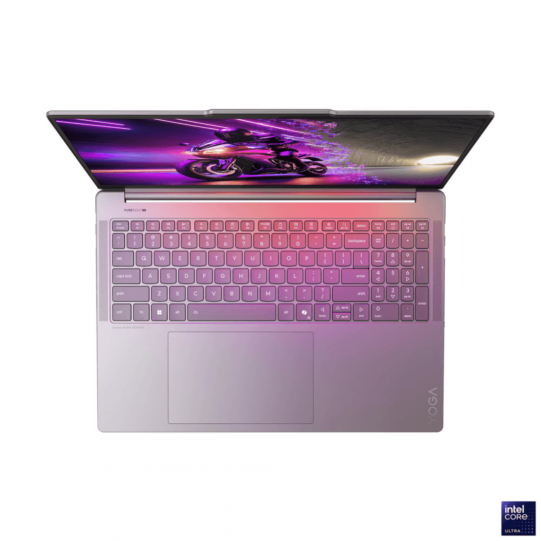 Laptop Consumer Lenovo Yoga Pro 9 16IAH10, cu procesor Intel Core Ultra 7 255H, 16'' OLED, 32 GB LPDDR5x, 1 TB SSD, NVIDIA GeForce RTX 5070, 8GB GDDR7, Windows 11 Pro