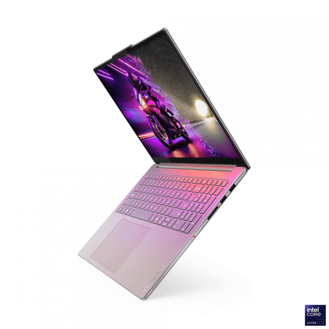 Laptop Consumer Lenovo Yoga Pro 9 16IAH10, cu procesor Intel Core Ultra 7 255H, 16'' OLED, 32 GB LPDDR5x, 1 TB SSD, NVIDIA GeForce RTX 5070, 8GB GDDR7, Windows 11 Pro