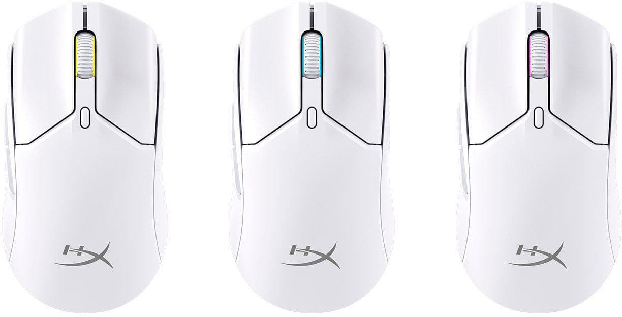 Mouse HyperX Pulsefire Haste Core 2 Wireless, rezolutie maxima 12000 DPI, conectivitate 2.4GHz Wireless / Bluetooth 5.2, polling rate pana la 1000 Hz, durata de viata baterie pana la 100 de ore in modul 2.4GHz highspeed, si pana la 200 de ore in modul Bluetooth 5.2, alb