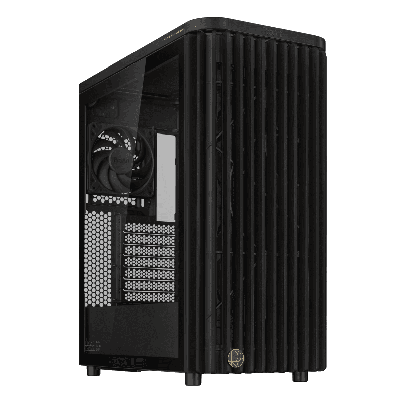 ASUS ProArt PA401 - Tempered Glass Panel. Type: PC, Product colour: Black, Supported motherboard form factors: ATX. Front fans installed: 2x 160 mm, Front fans diameters supported: 140,160 mm, Rear fans installed: 1x 120 mm. Supported HDD sizes: 2.5,3.5". Width: 225 mm, Depth: 412 mm, Height: 503 mm