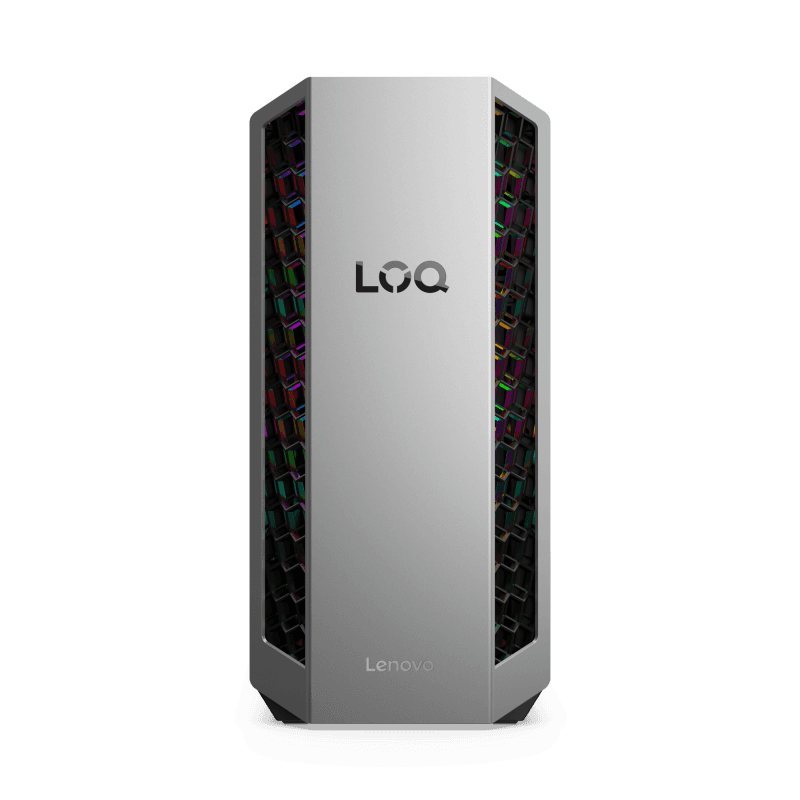 Desktop Gaming Lenovo LOQ Tower 26ADR10 , AMD Ryzen™ 7 8745HX (8C / 16T, 3.6 / 5.1GHz, 8MB L2 / 32MB L3), video NVIDIA® GeForce RTX™ 5050 8GB GDDR6, RAM 1x 16GB SODIMM DDR5-5200; Two DDR5 SODIMM slots, dual-channel capable; Up to 64GB DDR5-5200,  1TB SSD M.2 2280 PCIe® 4.0x4 NVMe®, no ODD, no Card