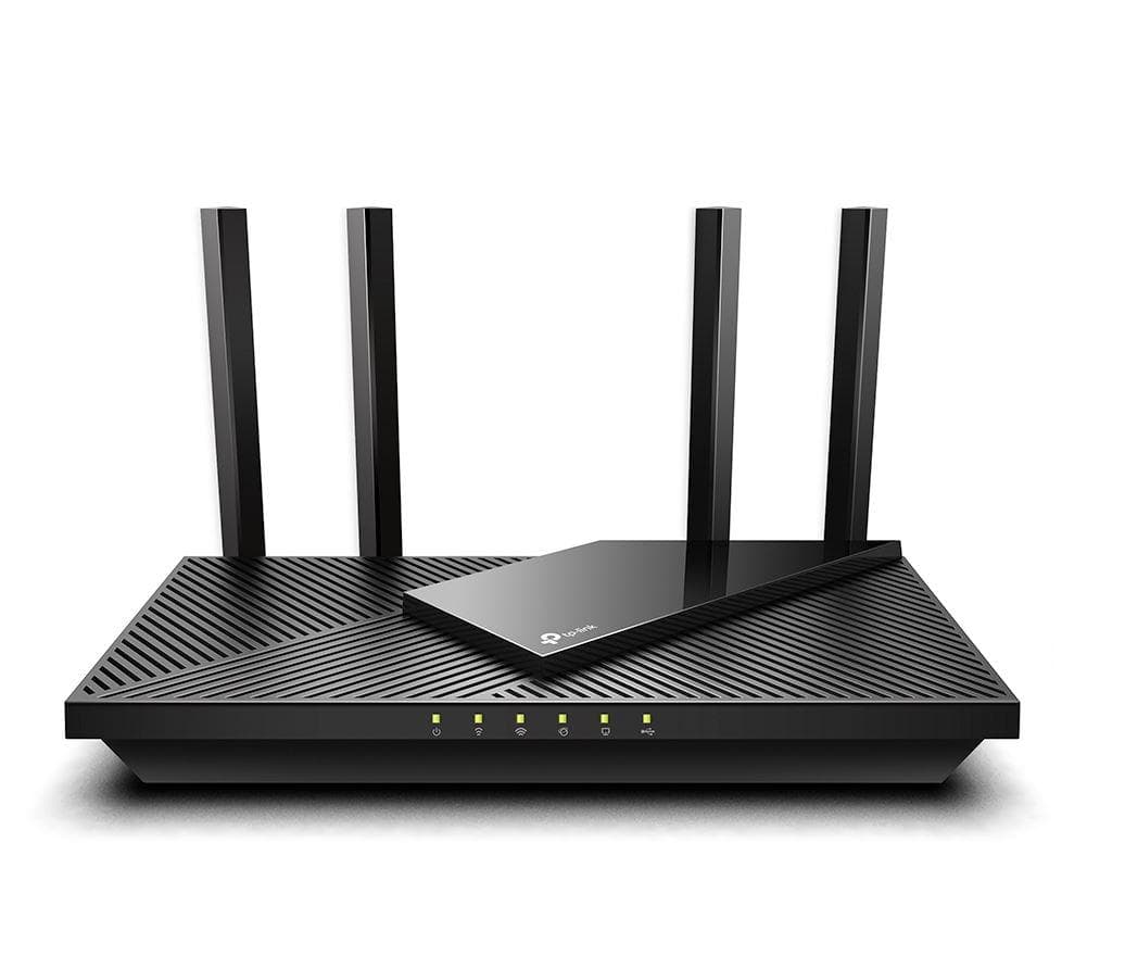 TP-Link Wireless Router, ARCHER AX55 ;WI-FI 6 ,dual band AX3000 5 GHz: 2402 Mbps (802.11ax), 2.4 GHz: 574 Mbps(802.11ax), Standard and Protocol: IEEE 802.11ax/ac/n/a 5 GHz, IEEE 802.11ax/n/b/g 2.4 GHz4 x Antene Externe fixe, 1× Port WAN/LAN Gigabit, 4× Porturi LAN Gigabit, 1× Port USB 3.0.