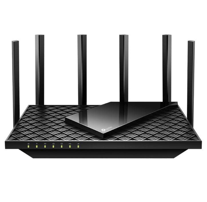 TP-LINK AX5400 Dual-Band Gigabit WI-FI6 Router, ARCHER AX72 PRO, Standarde wireless: IEEE 802.11ax/ac/n/a 5 GHz, IEEE 802.11ax/n/b/g 2.4 GHz, Viteze wireless: 5 GHz: 4804 Mbps (802.11ax, HE160), 2.4 GHz: 574 Mbps (802.11ax), Acoperire: 3 camere, 6 x antene externe, 4×4 MU-MIMO, OFDMA, Mod router
