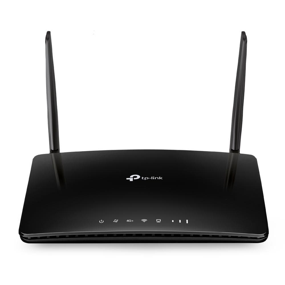 TP-LINK ROUTER 4G+ AC1200 Dual-Band CAT6 ARCHER MR500, interfata: 1× Porturi LAN/WAN 10/100/1000 Mbps, 3× Porturi LAN 10/100/1000 Mbps, 1× Slot Micro SIM, Dimensiuni: 202 × 141 × 33.6 mm, 2× Antene externe LTE detașabile, Standarde Wireless: IEEE 802.11a/n/ac 5 GHz, IEEE 802.11b/g/n 2.4 GHz, Rata de