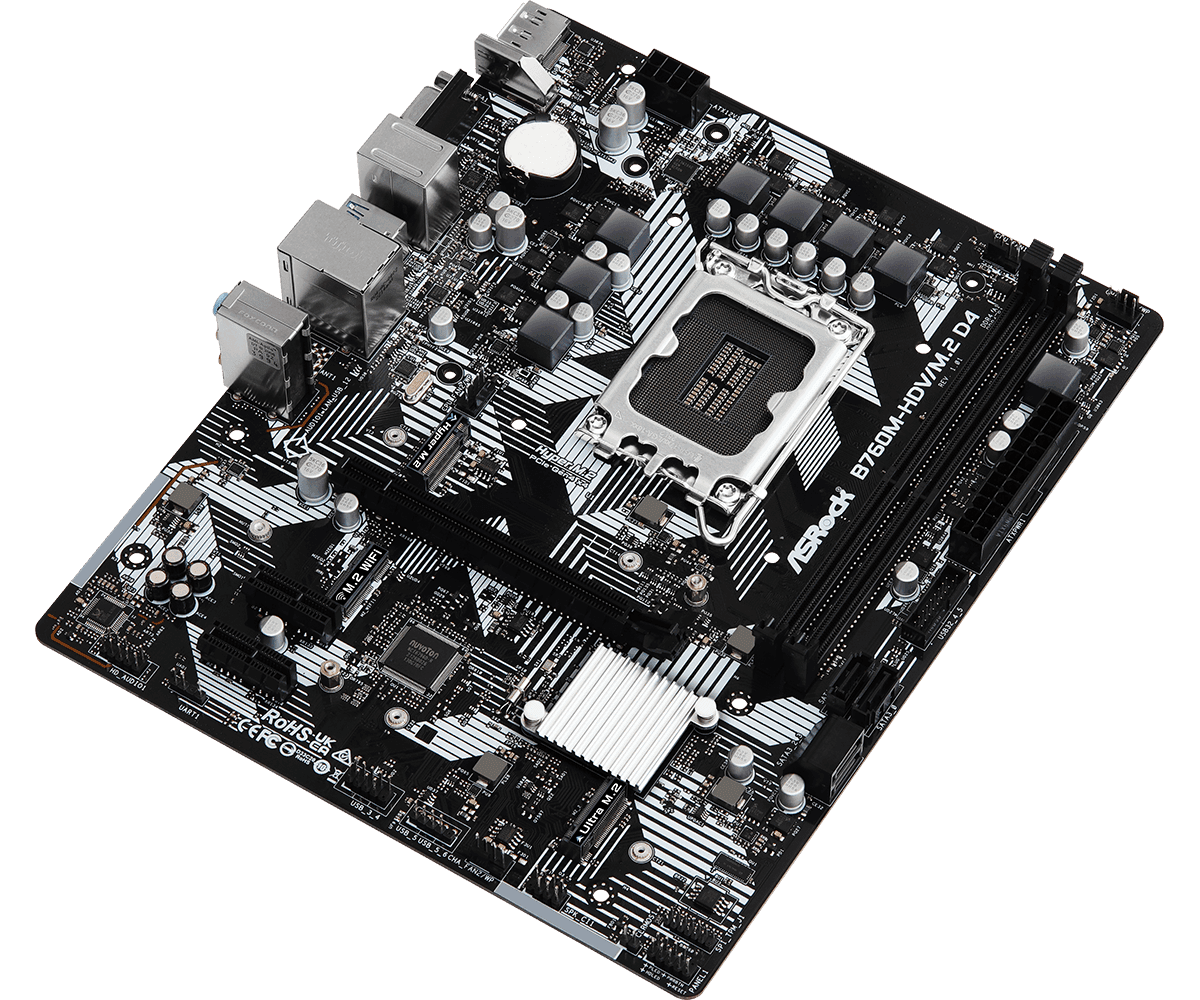 Placa de bază ASRock B760M-HDV/M.2 DDR4 LGA1700