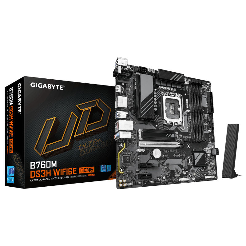 Placa de bază Gigabyte B760M DS3H WIFI6E GEN5 LGA1700