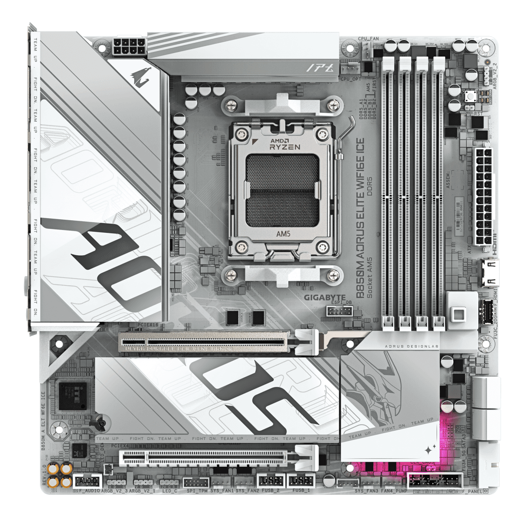 Placa de bază Gigabyte B850M AORUS ELITE WIFI6E ICE AM5