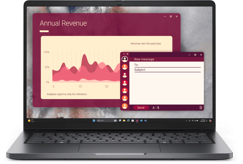 Laptop Business DELL Pro 14, cu procesor Intel Core 5 120U, 14'' IPS, 16 GB DDR5, 512 GB SSD, Intel Graphics, Windows 11 Pro