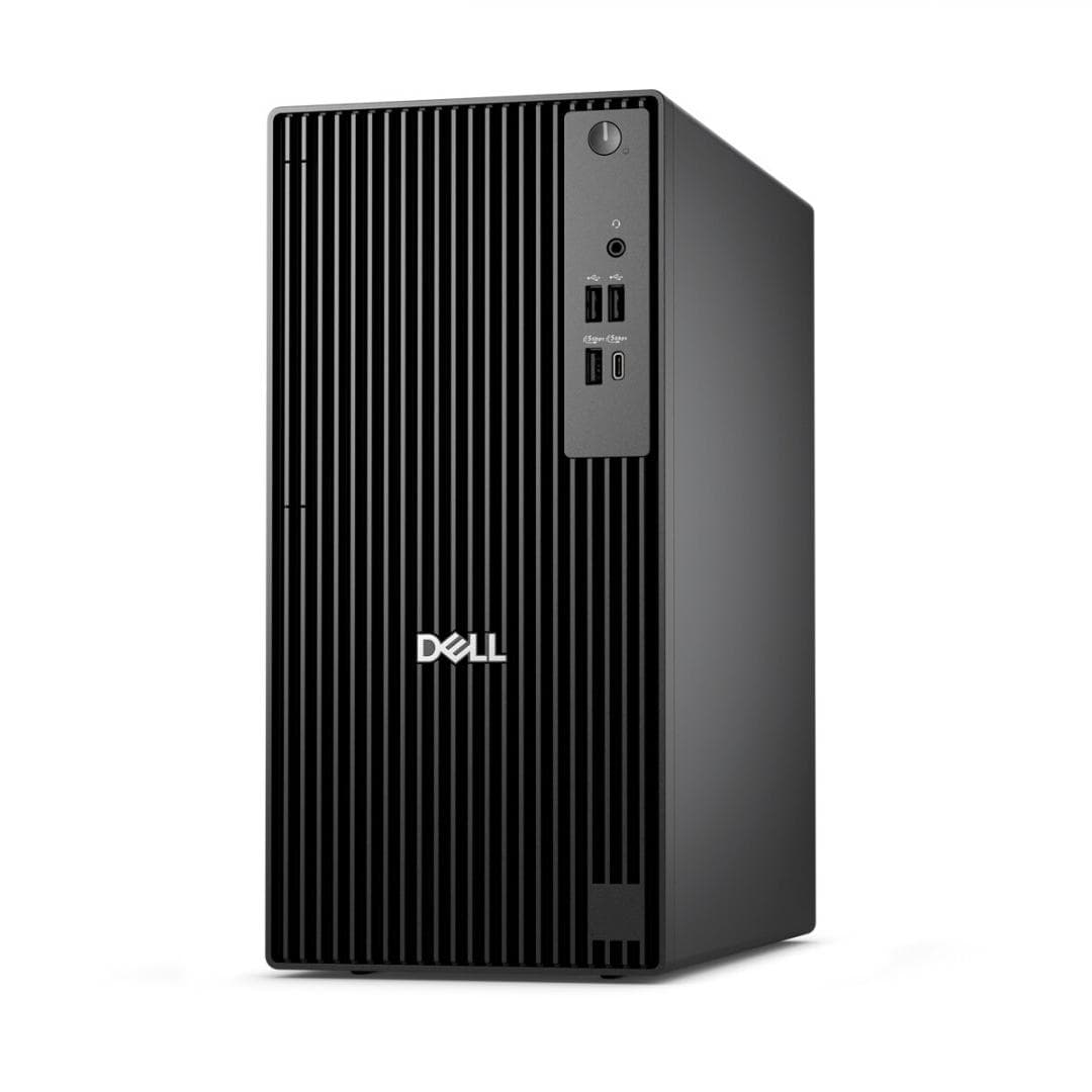 Dell Pro Tower QCT1255, 180W Bronze PSU, ENERGY STAR Qualified, EPEAT Silver with Climate+, AMD Ryzen 3 8300G (4 cores, up to 4.9GHz), Integrated Graphics, 8 GB: 1 x 8 GB, DDR5, up to 4800 MT/s, non-ECC, 512 GB, SSD, Internal speaker, 8x DVD+/-RW/RAM 9.5mm Slimline Optical Disk Drive, No Wireless