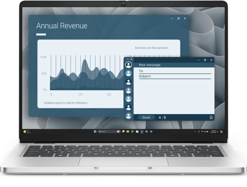 Laptop Business DELL Pro 14, cu procesor Ryzen AI 5 340, 14'' IPS, 16 GB DDR5, 512 GB SSD, AMD Radeon 840M, Windows 11 Pro
