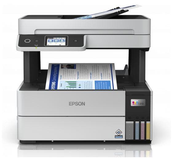Multifunctional inkjet color Epson EcoTank CISS L6490, dimensiune A4 (Printare,Copiere, Scanare, Fax), printare borderless, viteza 37ppm alb-negru, 23ppm color, rezolutie 4800x1200 dpi, alimentare hartie 250 coli + 35 coli ADF, duplex automat ,scanner CIS rezolutie 1200x2400, Touchscreen color