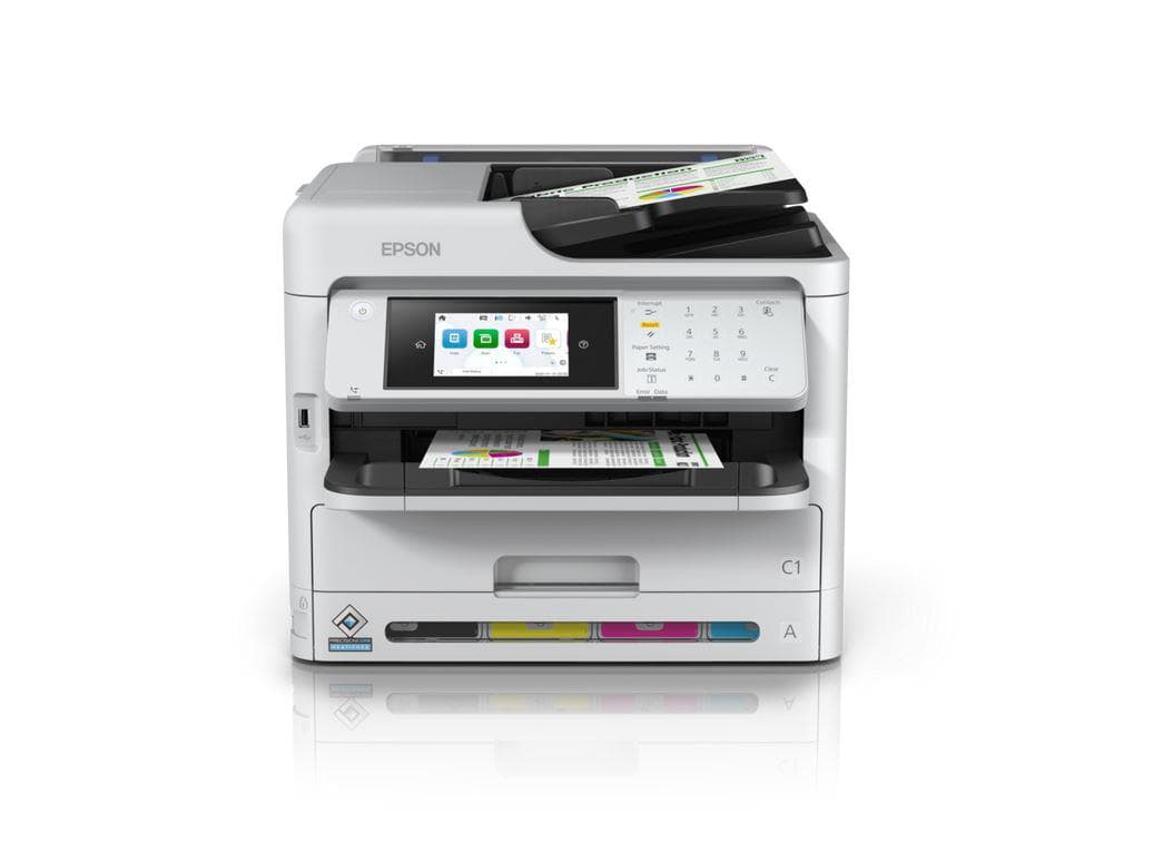Multifunctional inkjet color Epson WorkForce Pro WF-C5890DWF, dimensiune A4 (Printare, copier, Fax ),duplex, viteza 34ppm alb-negru si color, rezolutie 4.800 x 1.200 dpi, alimentare hartie 250 coli + 50 ADF, Scanner: 24 ipm,rezolutie 1200 x 2400dpi, scan to email, FTP, USB, JPEG, TIFF, PDF, Senzor
