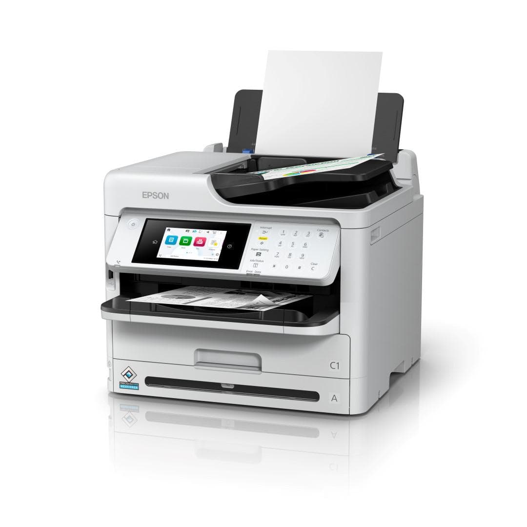 Multifunctional Epson mono Inkjet WF-M5899DWF ( Print, Copy, Scan, FAX), Dimensiune: A4, Viteza printare: 34ppm, Duplex, Rezolutie printare: 1.200 x 2.400 DPI, Scanner CIS, Scanare: 30Ipm, Rezolutie scanare: 1.200 DPI x 2.400 DPI, Scanare catre: Email, FTP, USB, Computer, Format scanare: BMP, JPEG