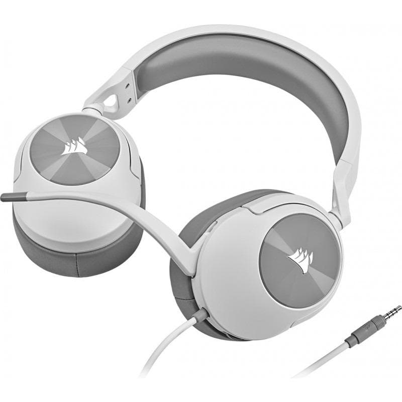 Casti cu microfon Corsair HS55 Surround 7.1, Multi-platform Gaming and Mobile, 20Hz-20KHz, 32ohm, 114db, driver 50mm, alb