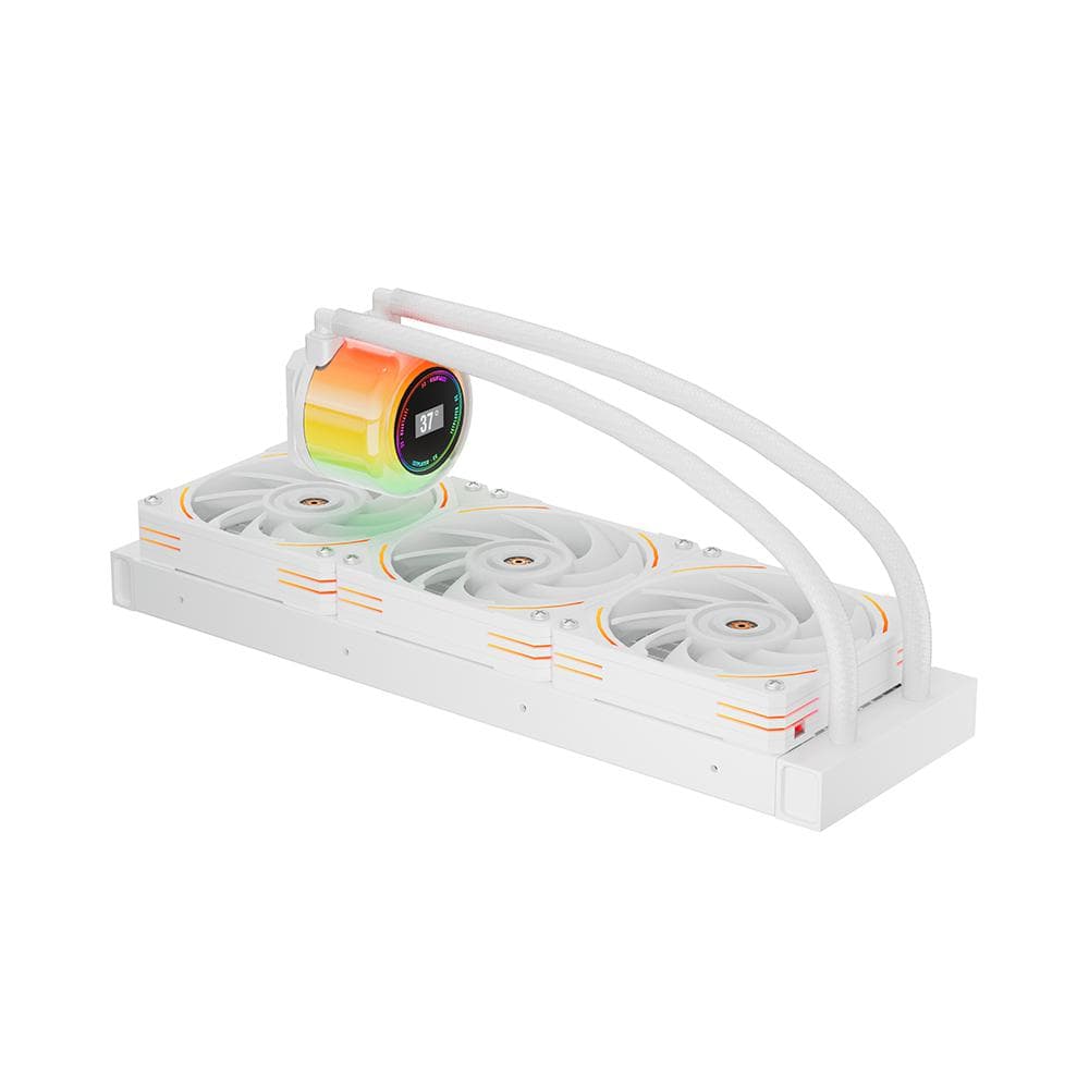 Cooler Procesor 1stPlayer CC-360-wh, display, aRGB, compatibil AMD/Intel, alb