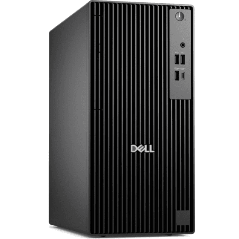 Desktop Dell PRO Tower QCT1250, 360W PSU , EPEAT 2018 Registered (Silver), ENERGY STAR Qualified, Intel(R) Core(TM) Ultra 7 265 (R) (13 TOPS NPU, 20 cores, up to 5.3GHz), NVIDIA RTX A400, 4 GB GDDR6, full height, 4 mDP to DP, 32GB: 1 x 32GB, DDR5, up to 5600 MT/s, non-ECC, 1TB SSD TLC, 8x