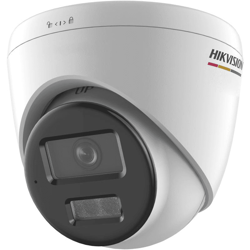 Camera de supraveghere IP Turret 2MP Hikvision DS-2CD1327G2H- LIUF/SL(2.8MM), lentila fixa 2.8mm, iluminare min: Color: 0 0.001 Lux @ (F1.0, AGC ON),0 Lux cu lumina alba, IR 30m, microfon incorporat, difuzor incorporat, slot card de memorie: microSD/microSDHC/microSDXC maxim 512GB, alarma la
