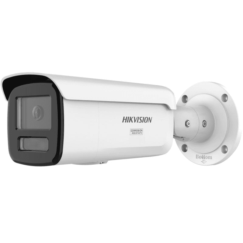 Camera de supraveghere IP Bullet 8MP Hikvision DS-2CD2T87G3-LIY(4MM), lentila fixa 4mm, iluminare min: Color: 0.0005 Lux @ (F1.0, AGC ON),0 Lux  cu lumina alba: 60m, IR: 60m, slot card de memorie: microSD/microSDHC/microSDXC maxim 512GB, alarma la evenimente: Motion detection (support alarm