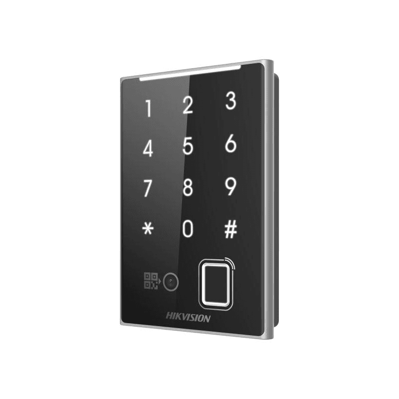 Supports RS-485 and Wiegand (W26, W34) protocol Supports reading DESfire card, Felica card and M1 card Supports authentication via card, password, fingerprint and QR code Supports bluetooth module (when connecting by RS-485) Tamper-proof function Max. 5000 fingerprint capacity
