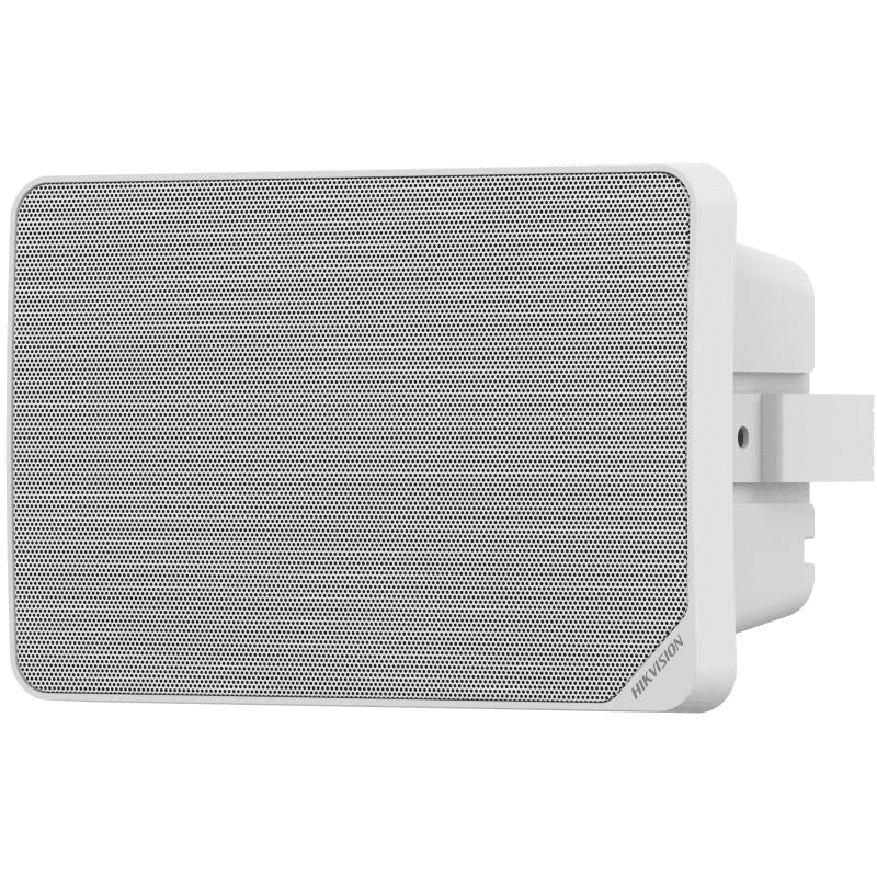 Difuzor public Hikvision DS-QAZ1120G1R-B, 2 microfoane, 100 Hz to 18 kHz, putere difuzor: 20 W, Network Protocol: IPv4, HTTP, HTTPS , SIP, SSL/TLS , DNS, NTP, TCP, UDP, IGMP, ICMP, DHCP, ARP, interfata: RJ45 10 M/100 M Adaptive Ethernet port × 1, stocare: Built-in 64 GB EMMC (Audio file storage is