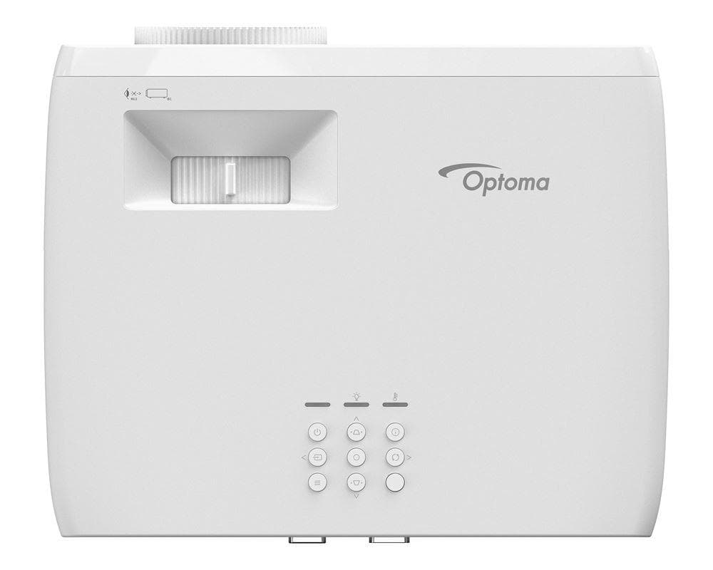 Videoproiector Optoma ZH400, DLP laser FHD 1920*1080, 4.000 lumeni, 2.000.000:1, 16:9/ 4:3/ 16:10, 30.000 ore, distanta maxima de proiectie 10 m, dimensiune maxima imagine 7.62 m/ 300"", 2* HDMI, USB-A power 1.5A, RS232, audio out, 27-32 dB, boxa 15W, 3D, Security bar, Kensington Lock, protejare cu