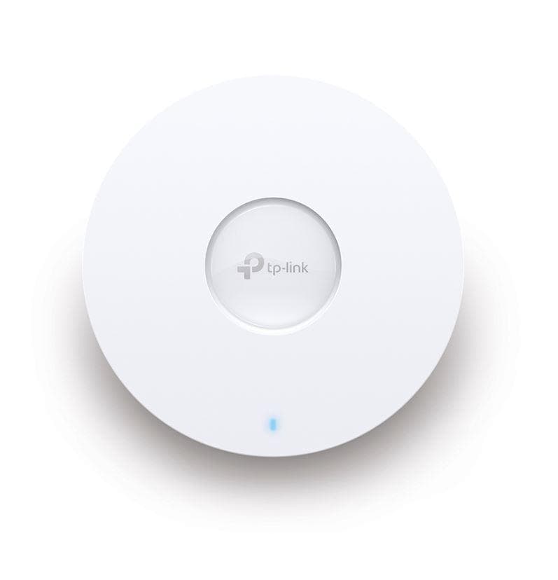 "AX3000 Ceiling Mount Dual-Band Wi-Fi 6 Access Point PORT:1× Gigabit RJ45 Port SPEED:574Mbps at  2.4 GHz + 2402 Mbps at 5 GHz FEATURE: 802.3at POE and 12V DC, 2×Internal Antennas, 160MHz  Supported, MU-MIMO, Seamless Roaming, Band Steering, Beamforming, Load Balance, Airtime Fairness, Centralized