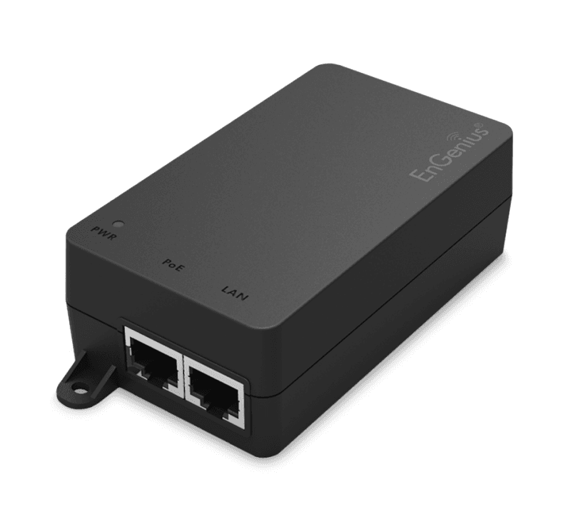 Adaptor POE EnGenius Indoor, 1 port GbE 110~240VAC-in proprietary 54V/0.6A-out (Pin4-5:54V/pin7-8:return), capacitate 100m