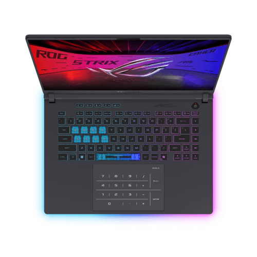 Laptop Gaming ASUS ROG Strix G16, cu procesor Intel Core i9-14900HX, 16'' IPS, 16 GB DDR5, 1 TB SSD, NVIDIA GeForce RTX 5070, 8 GB GDDR7, Fr OS