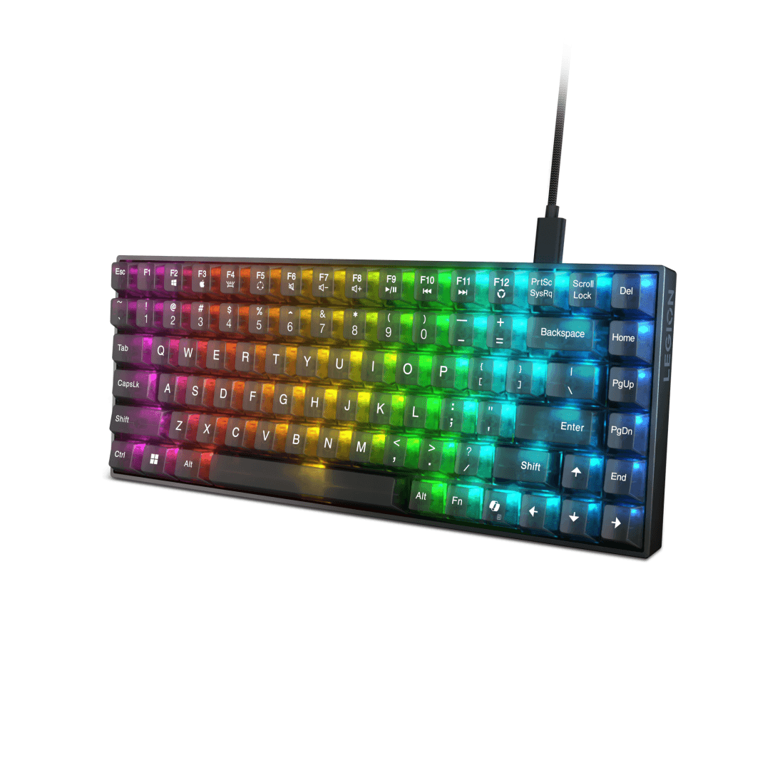 Tastatura Gaming Lenovo Legion K510 Mini Pro, Numar taste: 84, Interfata tastatura: USB, Tastatura iluminata: RGB, Culoare: Negru, Tehnologie: Cu fir, Kit: Nu, Continut pachet: 1 x Keycap Puller, 1 x Tastatura Gaming; Altele: Anti-Ghosting, Lungime cablu 1.8 m, Dimensiune (mm): 310.91 x 120.41 x