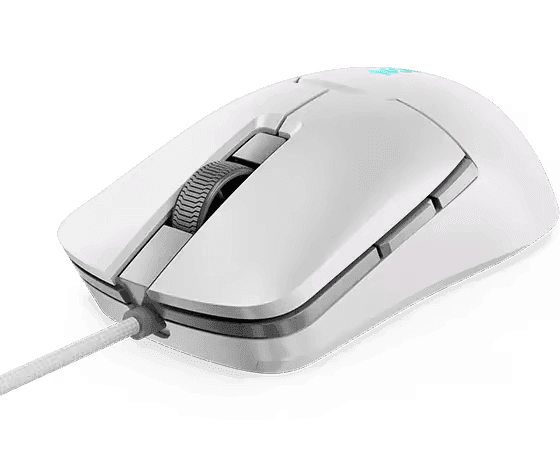 Mouse gaming Lenovo Legion M300s, Iluminare RGB, 8k DPI, Sensor Pixart, Glacier White
