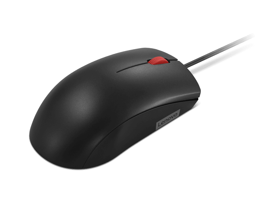 Mouse cu fir Lenovo 120; 1600DPI; conectivitate: USB-A; senzor optic; numar de butoane: 3; greutate: 90g; lungimea cablului: 1.5m; compatibil cu Windows 10 Home Single Language 64, Windows 11; culoare: negru