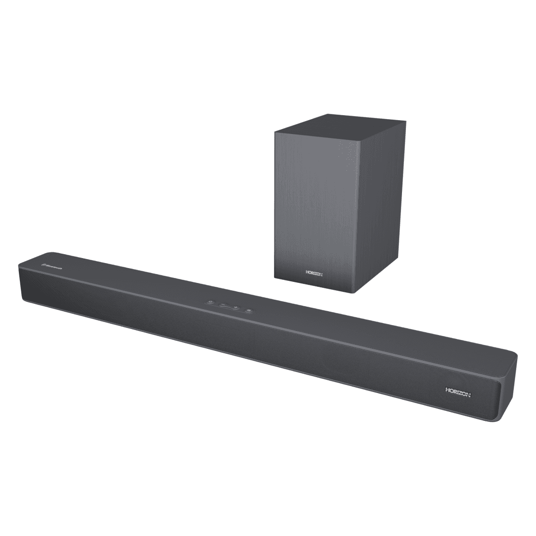 SOUNDBAR HORIZON HAV-S2630W / System 2.1 / Max Audio Power 110W (30W x2 + 50W) / Wireless Subwoofer / Digital Optical / AUX (3.5mm) / HDMI-ARC (CEC) / BT 5.4 / USB Playback / DOT-Matrix Display / Remote + Button Keys / Impedance: 4Ω x2 + 4Ω / Signal to Noise Ratio (SNR): 73dB / Wall- Mount Ready /