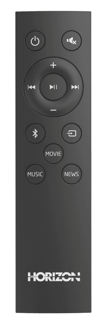 SOUNDBAR HORIZON HAV-S3130 / System 2.1 / Max Audio Power 150W (45W x2 + 60W) / Built-In Subwoofer / Digital Optical / AUX (3.5mm) / HDMI-ARC (CEC) / BT 5.4 / USB Playback / DOT-Matrix Display / Remote + Button Keys / Impedance: 6Ω x2 + 4Ω / Signal to Noise Ratio (SNR): 73dB / Wall- Mount Ready /