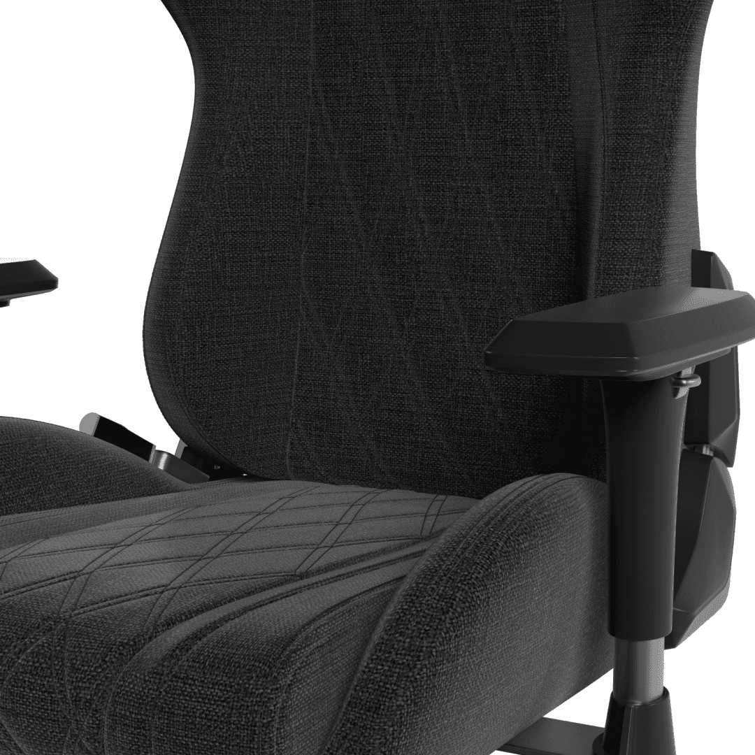 Scaun gaming Hator Darkside 3M Fabric, material cadru: Oțel, Țesătură CloudTouch™, piston cu gaz: Certificat SGS Clasa 4, cotiere: Ergonomice, 2D, bază cu 5 brațe ranforsate, realizată din PU armat, material de bază: spumă cu densitate mare InfuseFoam, dimensiune roți: 65 mm, material roți