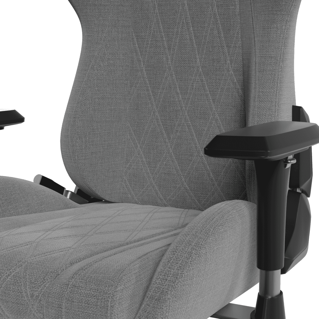 Scaun gaming Hator Darkside 3M Fabric, material cadru: Oțel, Țesătură CloudTouch™, piston cu gaz: Certificat SGS Clasa 4, cotiere: Ergonomice, 2D, bază cu 5 brațe ranforsate, realizată din PU armat, material de bază: spumă cu densitate mare InfuseFoam, dimensiune roți: 65 mm, material roți