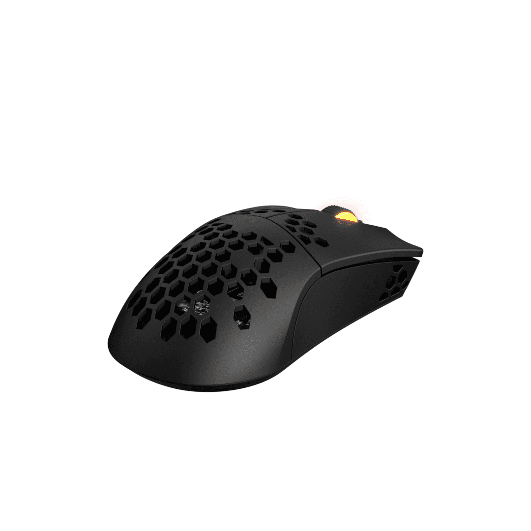 Mouse wireless Hator Stellar Pro, conectivitate 2.4GHz, bluetooth si USB, polling rate pana la 1000Hz, capacitate baterie 300mAh, durata de viata baterie in modul wireless pana la 18 ore (iluminare pornita), pana la 42 de ore (iluminare oprita), timp incarcare 2 ore, tip senzor Optical PixArt 3395