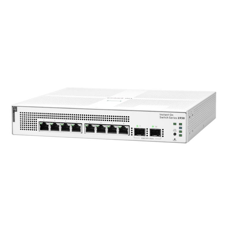 HPE Networking Instant On Switch 8p Gigabit CL4 PoE 2p SFP 124W 1930