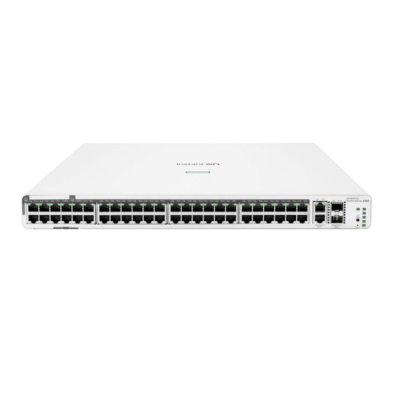 HPE Networking Instant On Switch 40p Gigabit CL4 8p Gigabit CL6 PoE 2p 10GBT 2p SFP+ 600W 1960